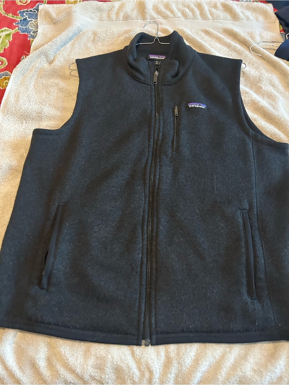 Patagonia Black Full-Zip Fleece Vest